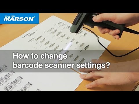 How to change barcode scanner settings?