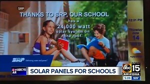 12 reactions | Thanks, ABC15 Arizona for sharing the SRP Solar for Schools program. Just in time for summer school,15 schools are receiving rooftop solar system upgrades. The new equipment helps schools track savings and energy use while teaching students about renewable energy. https://t.co/ef56ijekHM | Salt River Project | Facebook