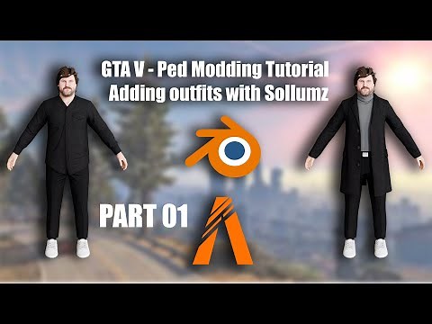 GTA V FiveM - Ped Modding Tutorial - Adding outfits with Sollumz Part 01
