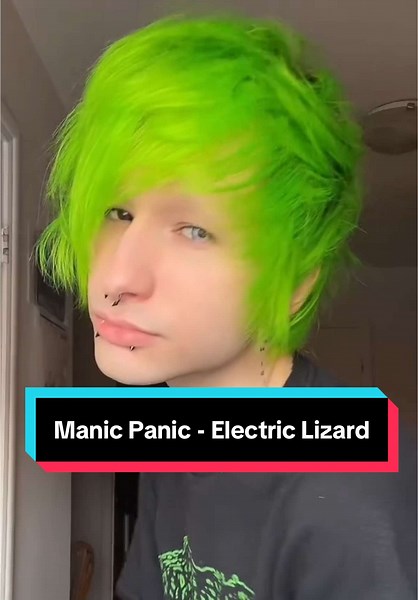Vibrant Green Hair with Manic Panic Electric Lizard