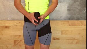 BraceAbility Hip Support Groin Brace - Hamstring Compression Wrap for Sciatica Pain Relief, Labral Tear, Thigh, Groin Pull - Sciatica Hip Brace for Men or Women (One Size)