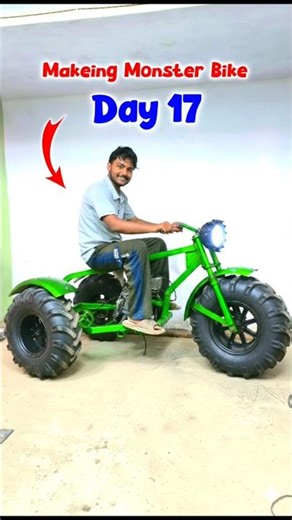 Finally 2 Stroke Engine Power On Monster Bike #bike #modifiedbikes #gokart