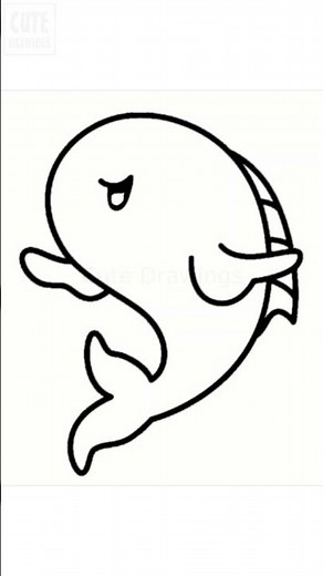 Draw a Cute Fish in 60 Seconds! | Easy & Fun Tutorial