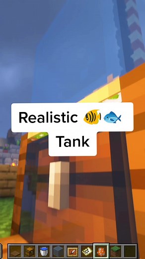 Creating Realistic Fish Tank in Minecraft Java & Bedrock