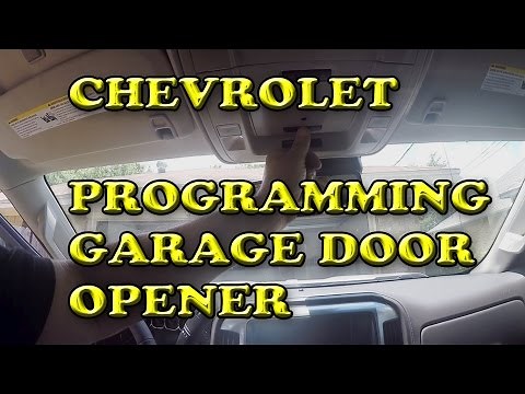 Chevrolet Silverado Programming Garage Door Opener