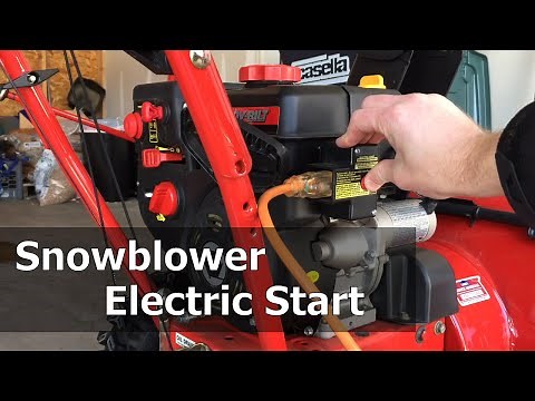 How to Use Snowblower Electric Start