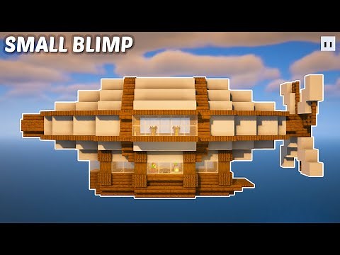 Minecraft : How to Build a Small Blimp Base | Floating Base
