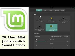 Linux Mint: How to quickly switch sound output devices
