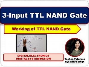 TTL I 3-Input TTL NAND Gate | Transistor Transistor logic | KEC 302 | unit 4