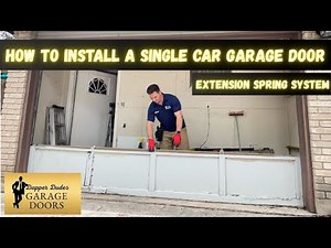 How to install a garage door! Extension spring system!