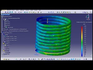 Catia: Spring FEM simulation Part2