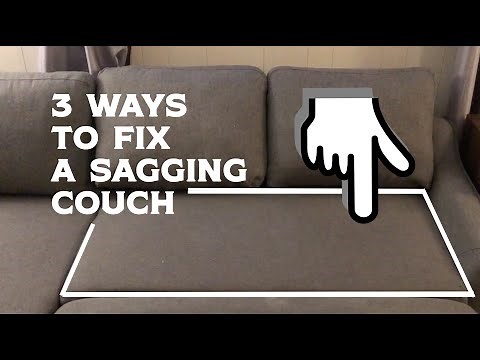 3 Ways to Fix a Sagging Couch or Sofa – Simple and Easy DIY – Springs, Foam and Supports