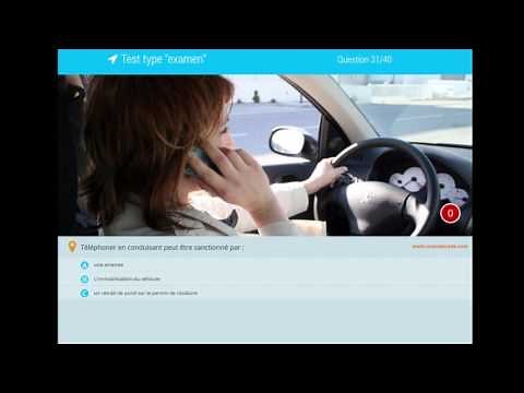Examen code de la route - Série de 40 questions avec correction. Permis de conduire