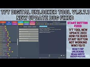TFT DIGITAL UNLOCKER TOOL V1.5.7.1 ALL BUG FIXED|TFT MTK DIGITAL TOOL NEW UPDATE FIXED BUG|TFT TOOL