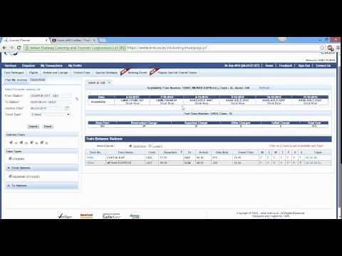 How to book train ticket from IRCTC (Next Generation website)