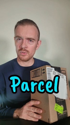 Parcel vs. Package: There are also other differences in how we use these words in different contexts. This explanation is just about what we call the thing that you can see in this video. | Teacher Mike English