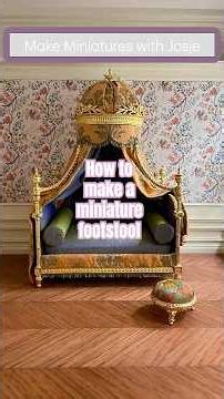 A 12th scale miniature footstool