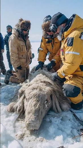 Frozen Woolly Mammoth Discovered Intact in Siberian Glacier
