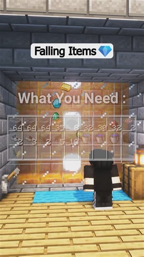 All Minecraft on Instagram: "How to make falling items in Minecraft #minecraft"