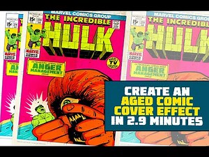 How To Create a Worn Vintage Comic Book Cover Effect FAST in Photoshop