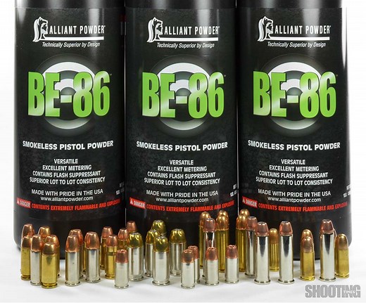 Performance of Alliant's New BE-86 Pistol Powder - Shooting Times