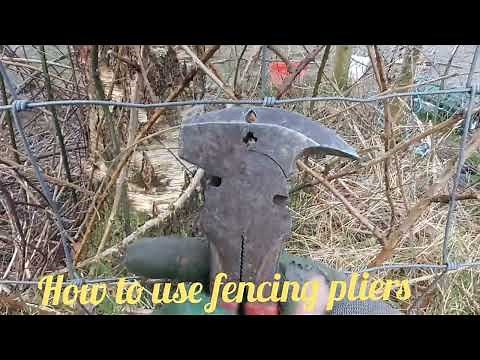 How to use fencing pliers