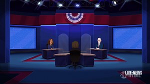 109K views · 2.8K reactions | After exposing his entire staff to the coronavirus, an infected Cartoon Donald Trump watches the Vice Presidential debate. Featuring Cartoons Mike Pence, Kamala Harris, Susan Page, Rudy Giuliani, Dr. Sean Conley, Kellyanne Conway, Joe Biden, Melania Trump, and, yes, the fly. | Our Cartoon President | Facebook