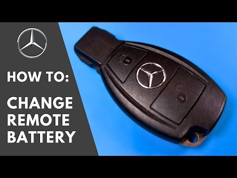 SAFE AND EASY - Mercedes Benz key fob battery change - DIY - 2 button