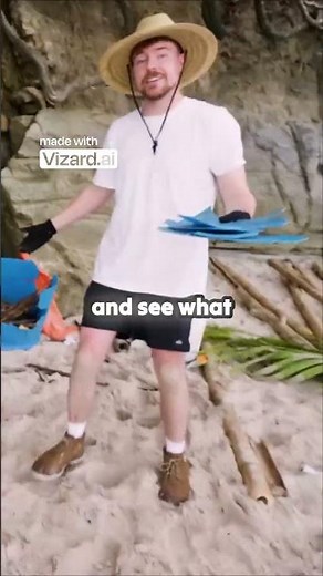 Mr. Beast in the most difficult survival challenge!Struggle against the scorching heat on the island