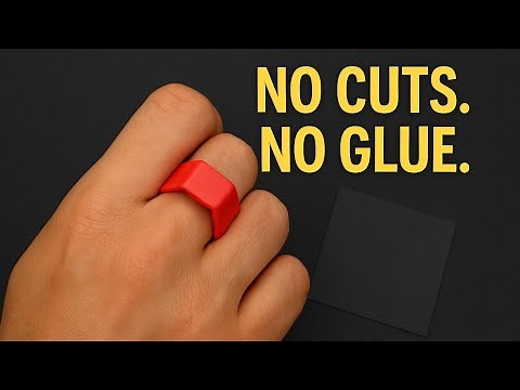 How to Make a Very Easy Origami Ring