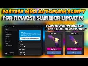 [BEST] 🏖️Best Keyless Autofarm Script in MM2 (2025 Working)| Free Script + Showcase + Pastebin !