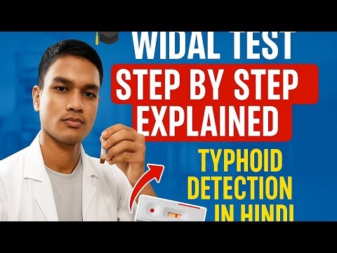 HOW TO PERFORM WIDAL TEST|| TYPHOID EXPLANATION#viral #bmlt_lecture #dmlt