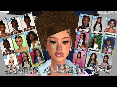 (700+) Sims 4 CC Hair Folder + CC Links #1