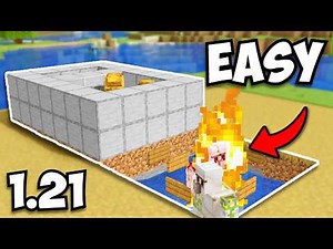 Minecraft's EASIEST Iron Farm | 1.21 Tutorial