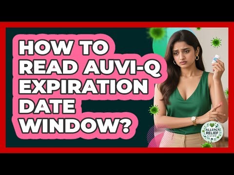 How To Read Auvi-Q Expiration Date Window?