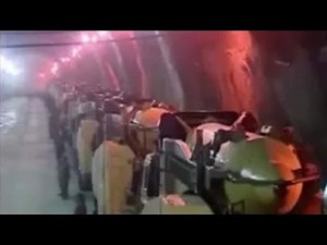Iran: Rare images of underground missile bunker