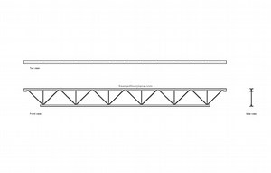 Open Web Steel Joist - Free CAD Drawings