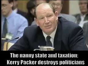 Brilliant takedown by Kerry Packer. He'd be a fantastic candidate for the Liberal Democrats, or even Prime Minister! | Australian Politics memes