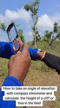How to measure the angle of elevation with the compass clinometer