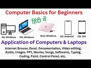Computer Basics for Beginners | Learn The Basics of Computer & its application. #computerbasics
