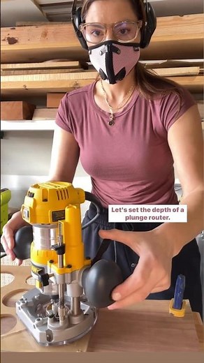 Step-by-Step Plunge Router Depth Tutorial. Learn Perfect set up. #woodworkingtips #routerbits #wood