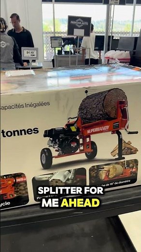 Check this out at @princessauto! Affordable Log Splitter now available in Canada Nationwide!