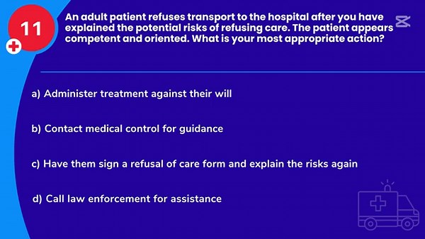 EMT Test Prep - Emergency Medical Technician Practice Exam (25 Confusing Questions)