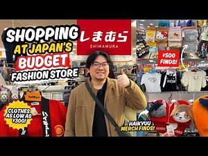 SHOPPING AT JAPAN’S BUDGET FASHION STORE 🇯🇵 SHIMAMURA TOKYO VLOG! Clothes, Haikyuu Merch & More!