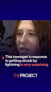67K views · 581 reactions | Struck by lightning? Yeah, it's concerning... but for this Queensland teenager and her dad, it's also hilarious... | The Project | Facebook