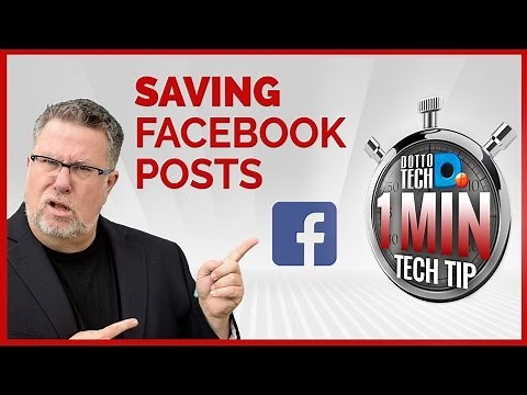 How To Save Facebook Posts