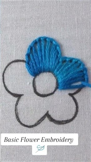 Easy Flower Embroidery Tutorial | Beginner-Friendly DIY 🌸🧵