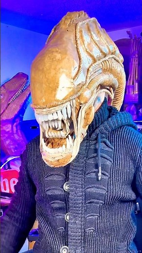 Making An Alien Mask With Cardboard! #aliens #epiccardboardprops