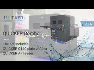 Full automation of photopolymer plate washing_QUICKER Combo C140&AF