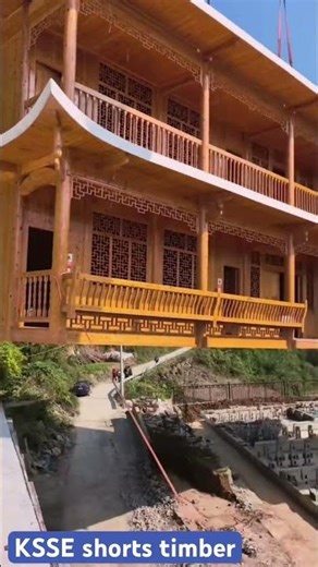 Modular Timber Structure Installation — Fast, Precise & Sustainable 🌲🏗️ #TimberTech